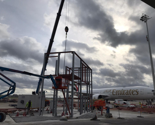 Anton Air Support bouwt op Brussels Airport 22 nieuwe trappenhuizen (PSB’s)
